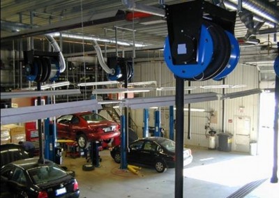 Vehicle Exhaust Extraction Systems - Hose Reels - Texas Electronics